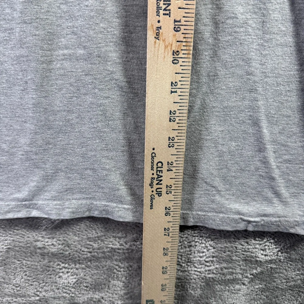 Adidas Amplifier Tee Mens Medium Gray Black Box Logo Workout Athletic T-Shirt